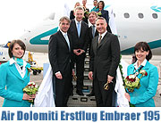 Air Dolomiti: Erstflug der Embraer 195 AIDA nach Mailand Malpensa am 16.02.2009. Fotos und Video aus dem Cockpit (Foto: MartiN Schmitz)